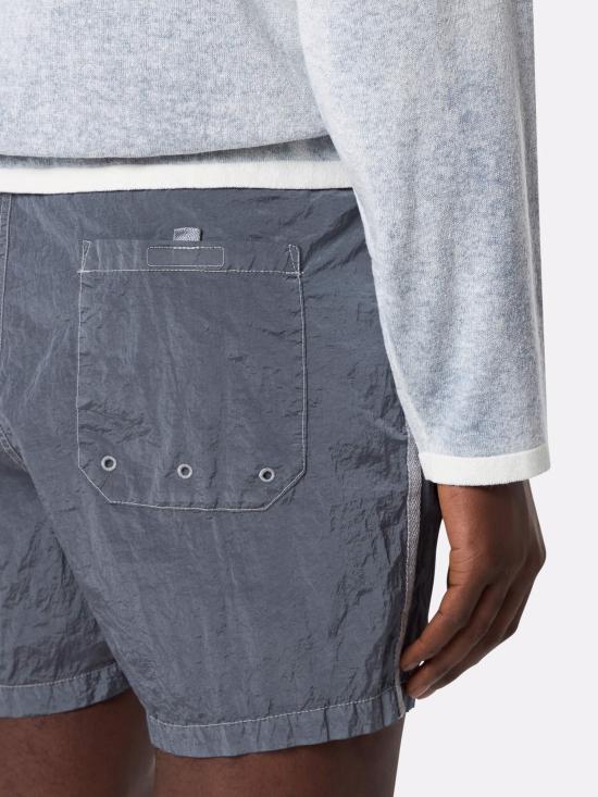 STONE ISLAND Avio Blue Cotton Drawstring Cargo Shorts K1S15B100006 S0043 V0024