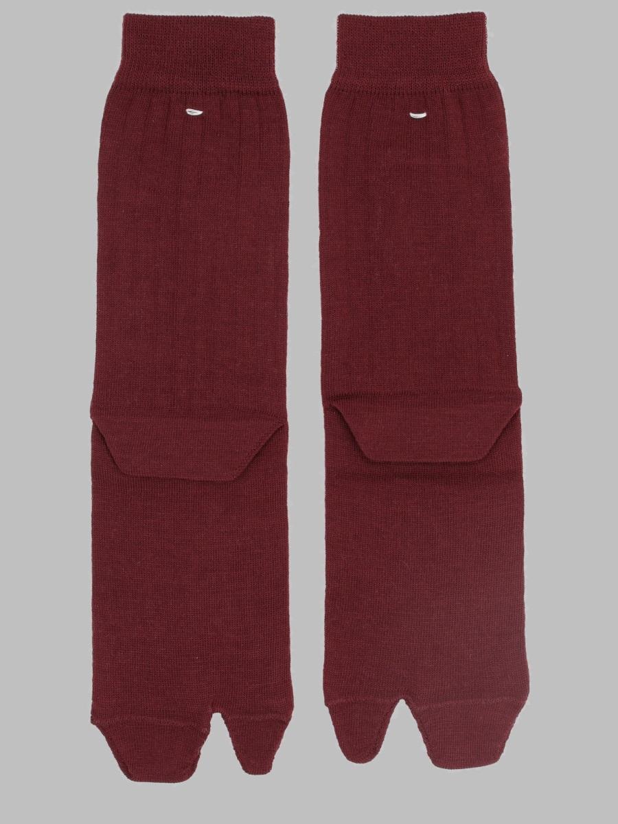 Maison Margiela Black Cotton Blend Crew Socks