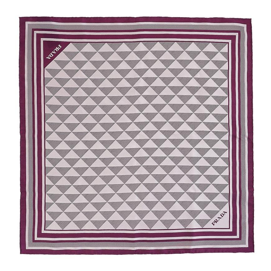 PRADA Women's Silk Jacquard Scarf 1FF004 2C81 F0203 1