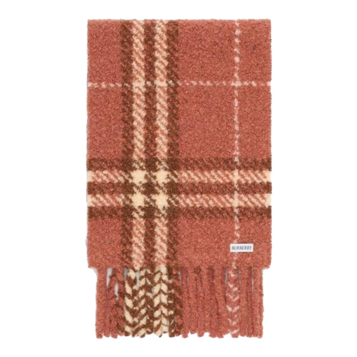 BURBERRY Wool Cashmere Check Scarf
