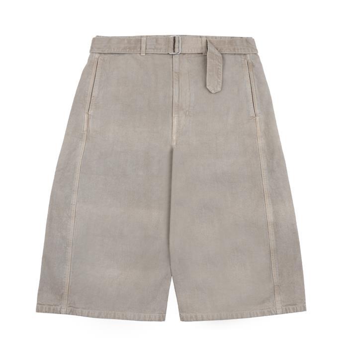 Lemaire Levi Snow Broken Twill Denim Short Pants Black Men’s
