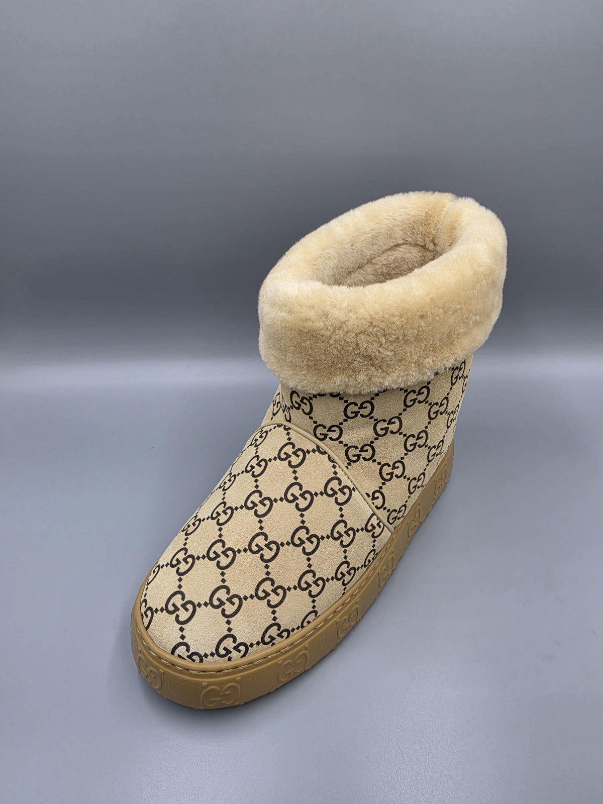 GUCCI Women’s Merino Wool Beige Long Boots 857912