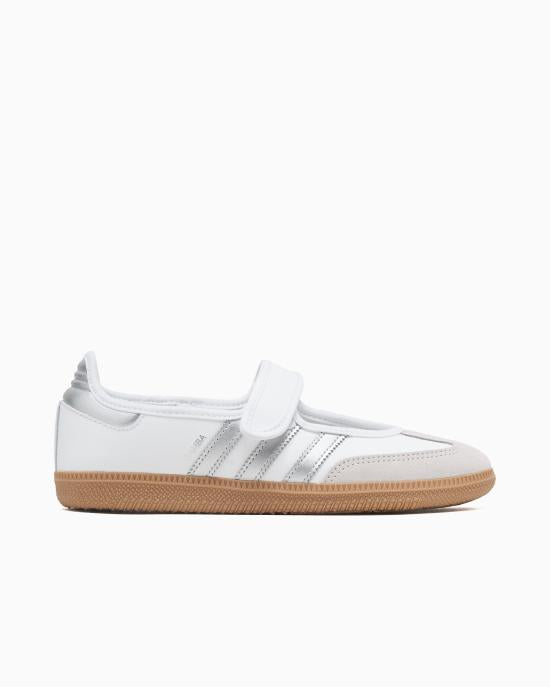 Adidas Samba Jane Leather Sneakers Women’s White Casual Shoes KJ3785 DOM