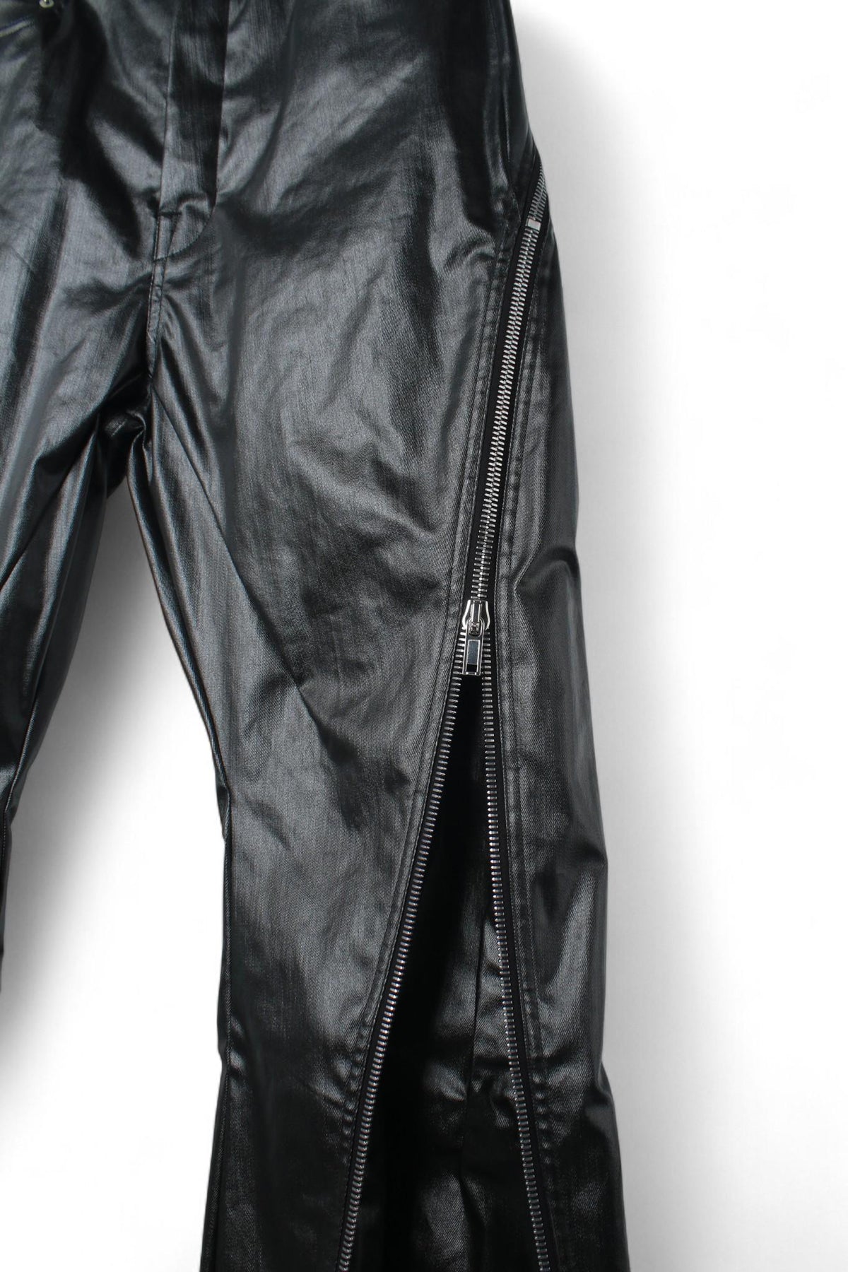 Rick Owens Black Coated Stretch Denim Jeans RU01D3343 SCT 09