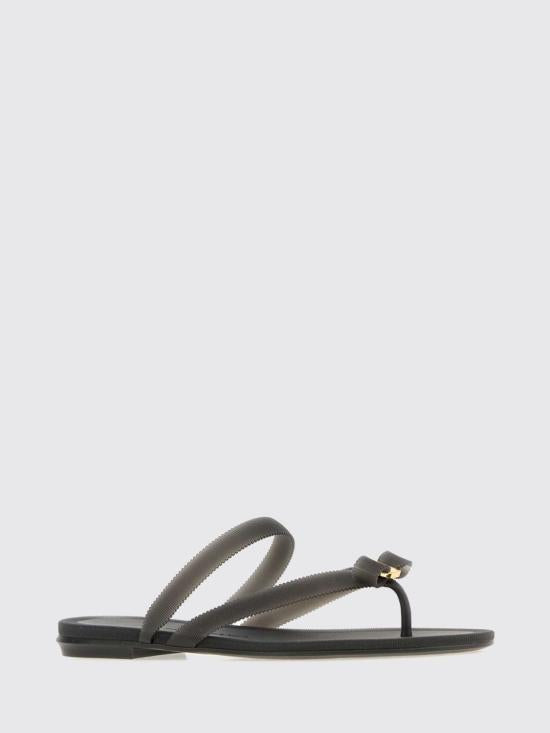 Ferragamo Leather Sandals for Women 01L859 794396 BLACK DOM