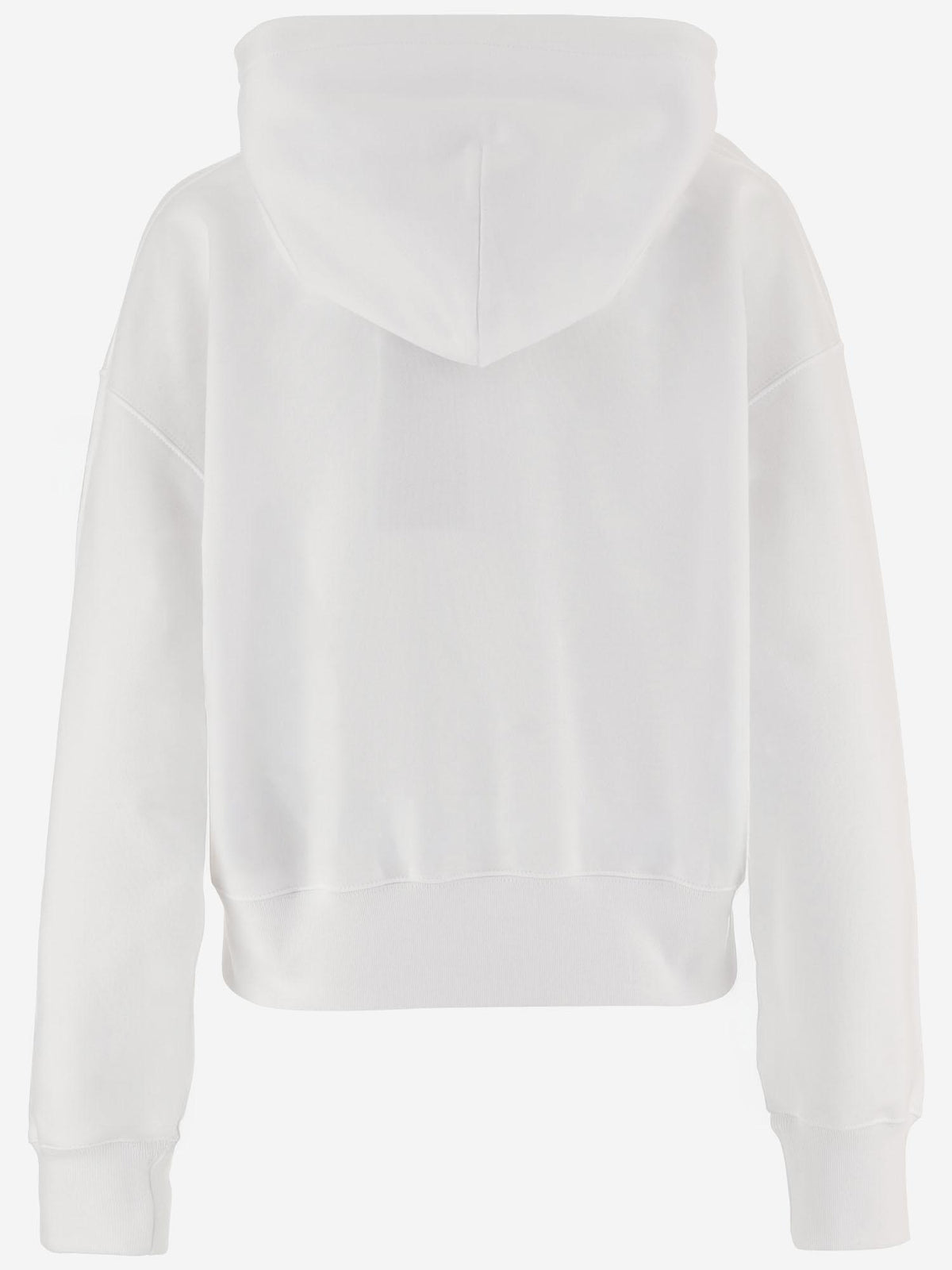 GUCCI Black Cotton Logo Print Hoodie for Women