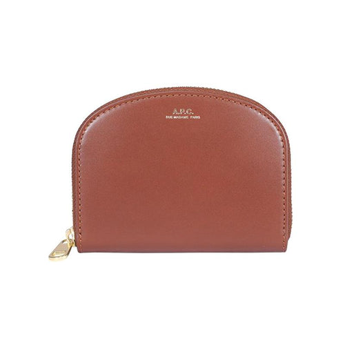A.P.C. Half Moon Leather Coin Card Holder Wallet