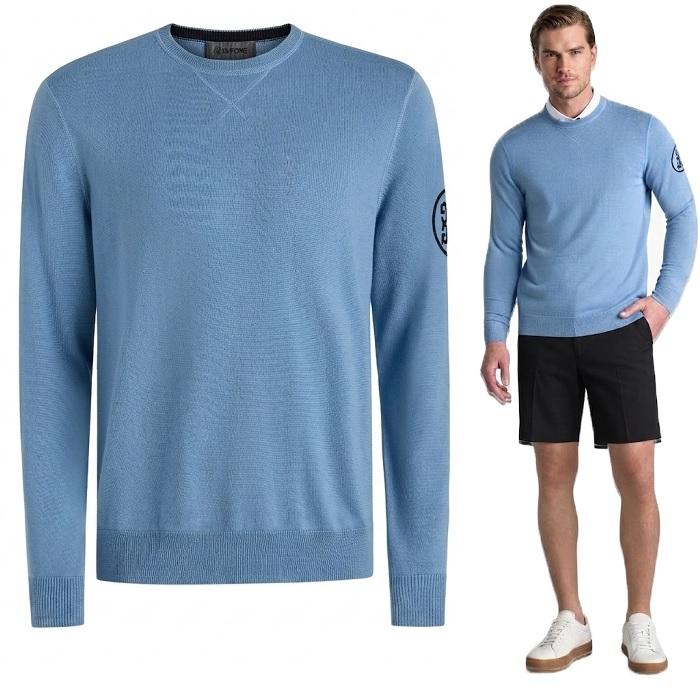 G/FORE Merino Wool Crewneck Sweater Circle G Baja Men’s