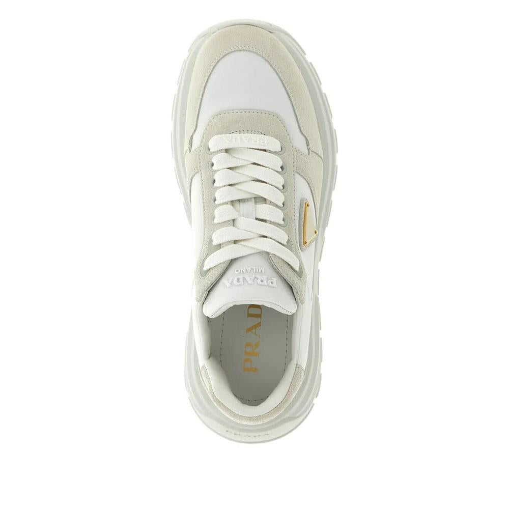 PRADA Re-Nylon Suede Low-Top Sneakers Women Black