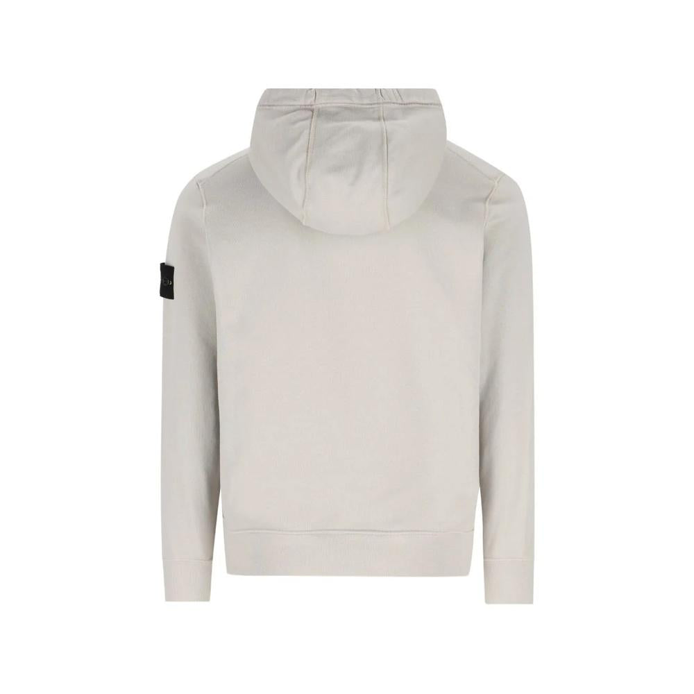 STONE ISLAND Logo Patch Men’s Hooded Zip Jacket Navy Cotton