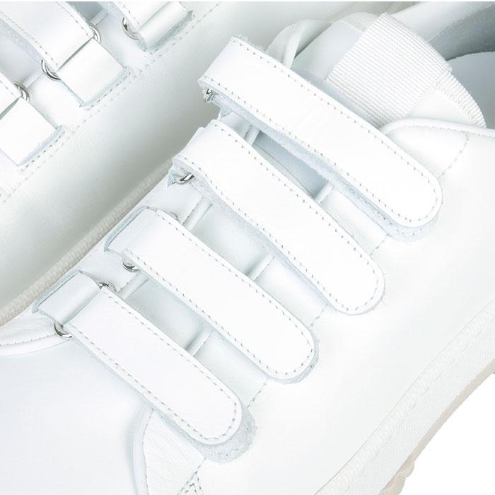 THOM BROWNE Vitello Leather Low-Top Sneakers for Men MFD272A 05584 100