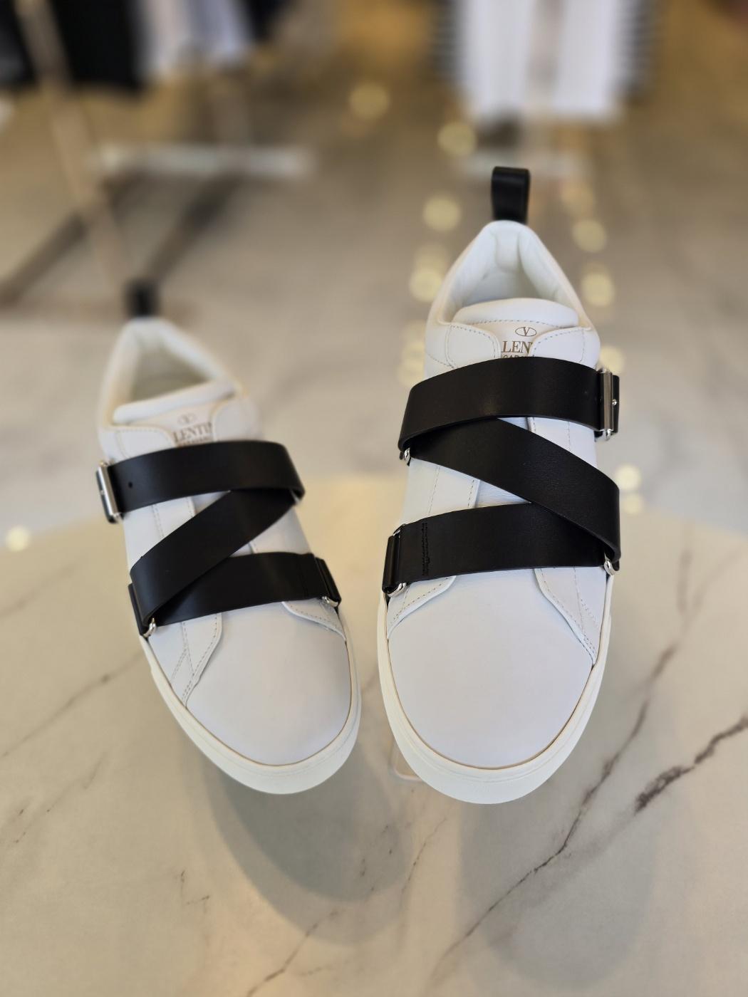 VALENTINO V Punk Low-Top Sneakers White Leather