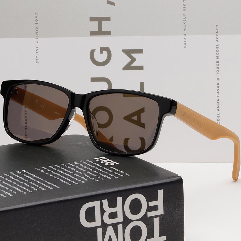 Adidas Sports Semi-Mirror Asian Fit Horn-Rim Sunglasses OR0046D 01G