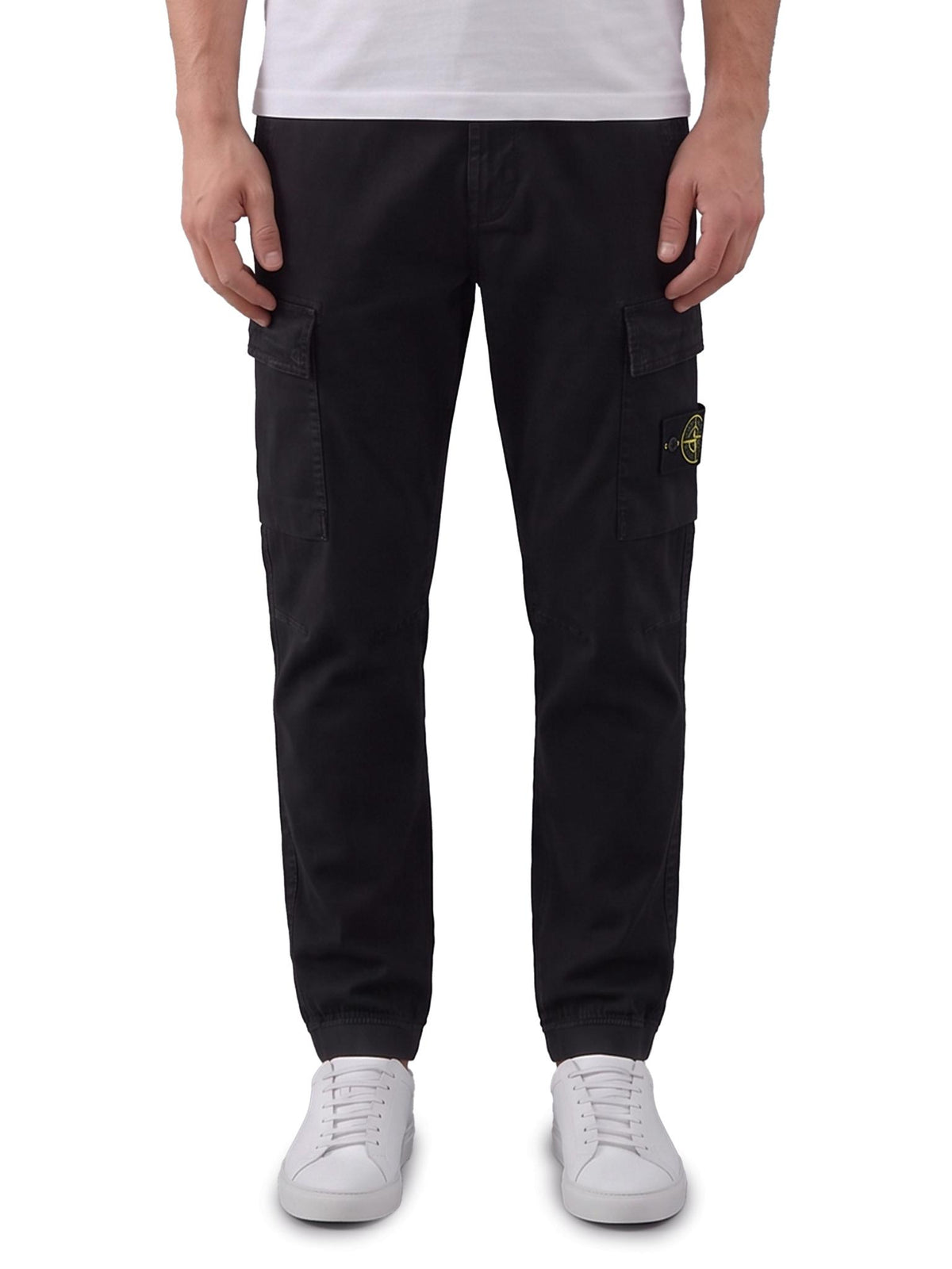 STONE ISLAND Cotton Cargo Pants Green Men