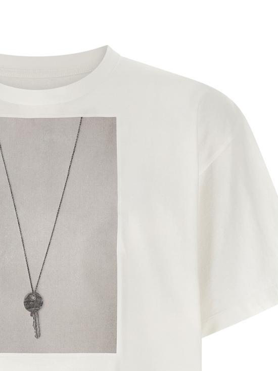 MM6 Short Sleeve T-Shirt for Men SH0GC0068 M20050 101 WHITE DOM