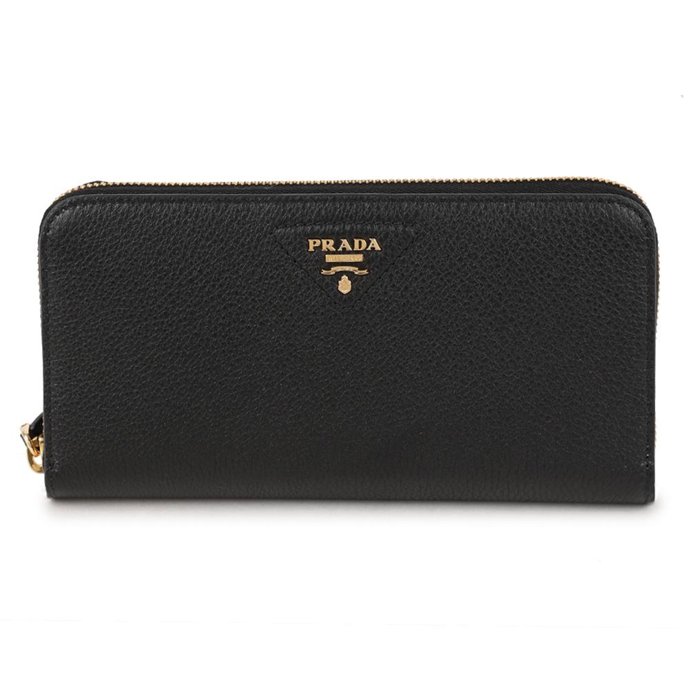 PRADA Leather Long Wallet