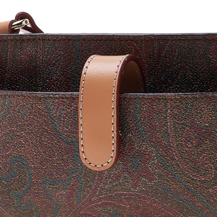 Etro Paisley Leather Phone Holder Crossbody Bag