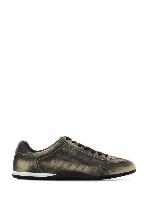 GUCCI Shift Low-Top Sneakers Women Black Leather