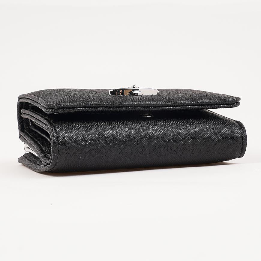 Vivienne Westwood Women’s Small Frame Bifold Wallet Black Leather