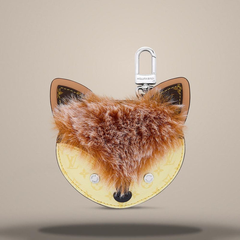 Louis Vuitton LV Fox Bag Charm Orange Keyring M03407