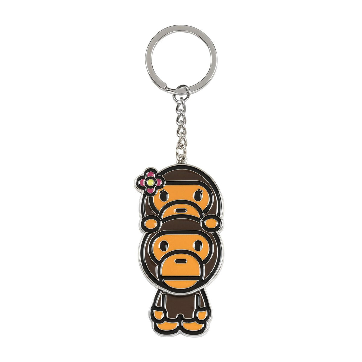BAPE Brown Baby Lisa on Baby Milo Keyring Accessory