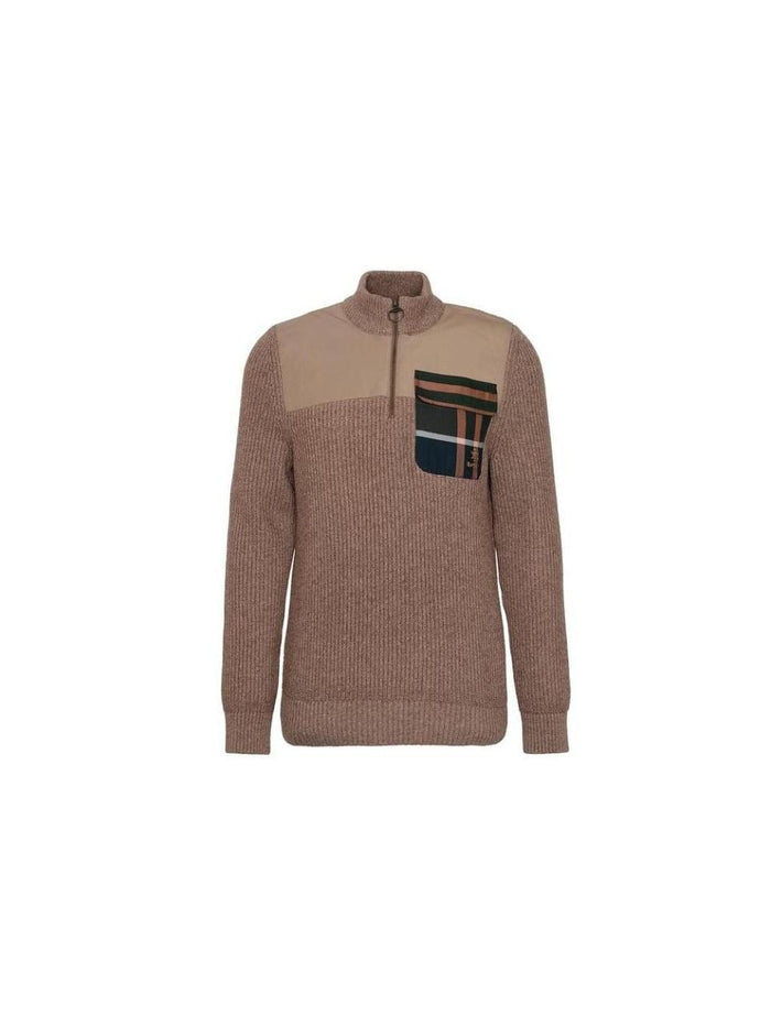 Barbour Men’s Miller Regular Knit Half Zip Sweater Navy MKN1615 TA71
