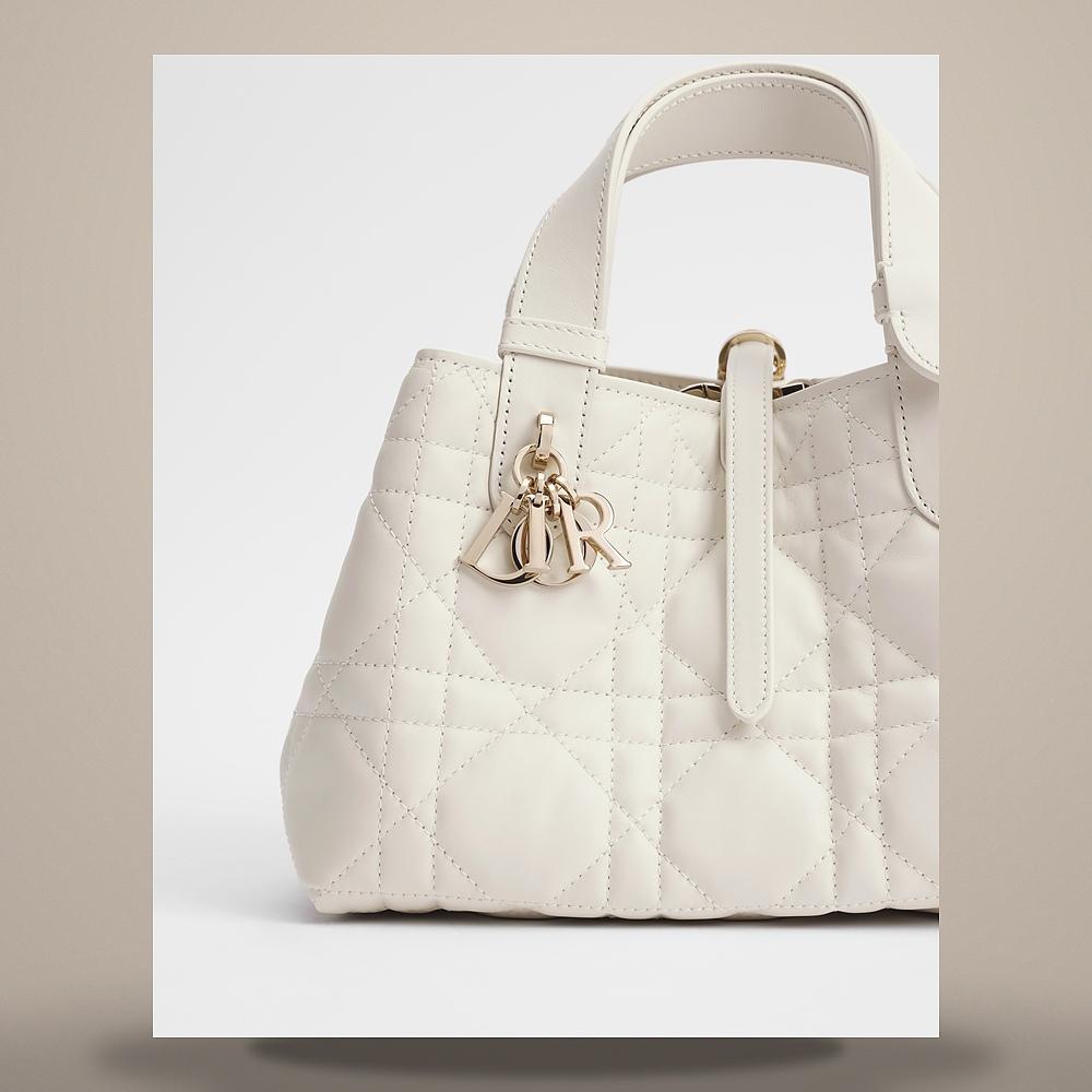 DIOR Toujours Small Latte Macro Cannage Calfskin Shoulder Bag M2822OSNW M030