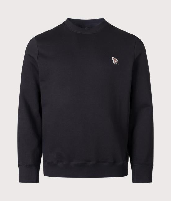 Paul Smith Long Sleeve Sweatshirt Top for Men M2R 027R WZEBRA 79 BLACK DOM