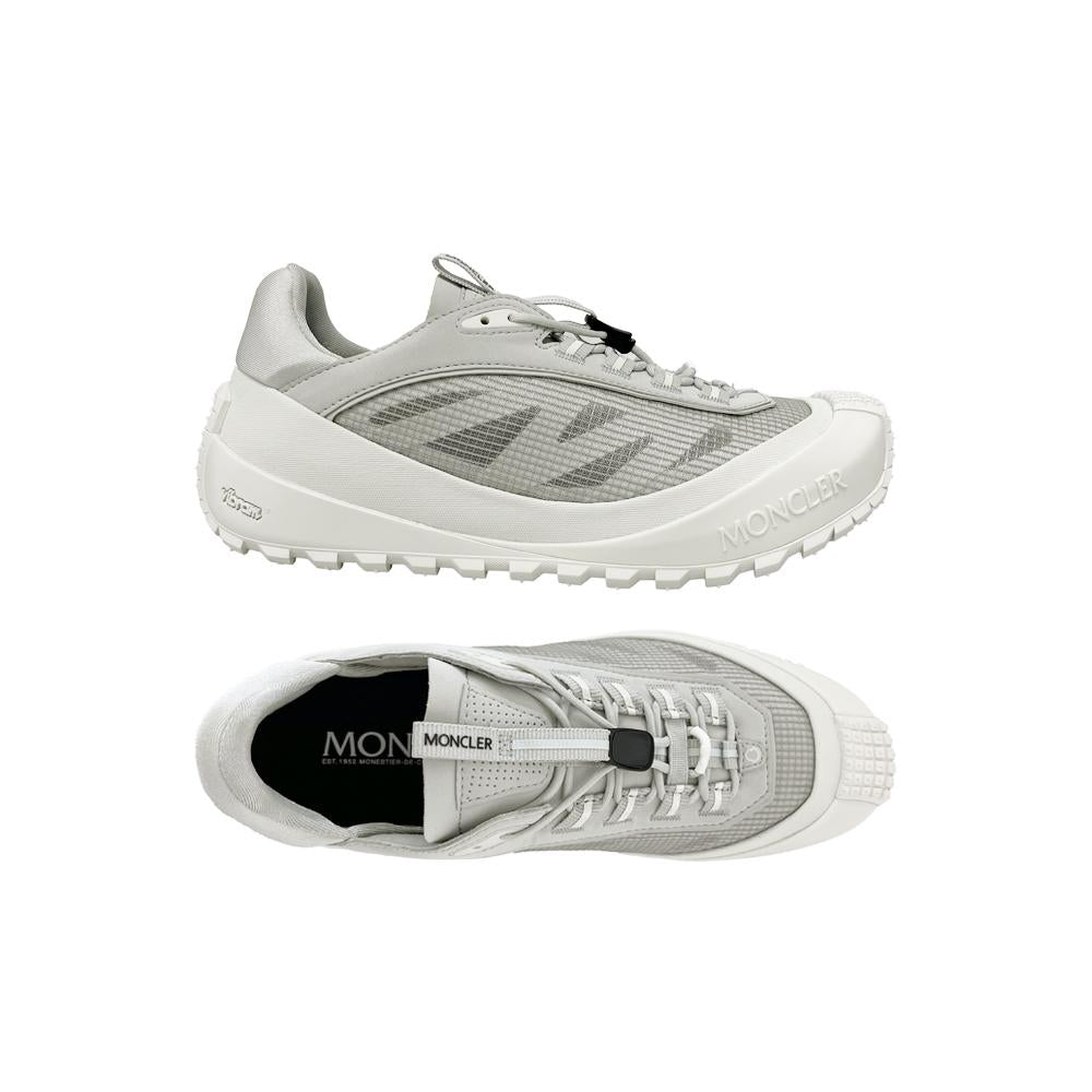 Moncler White Grey Trailgrip LP Low Top Sneakers 4M00070 M8467 91T