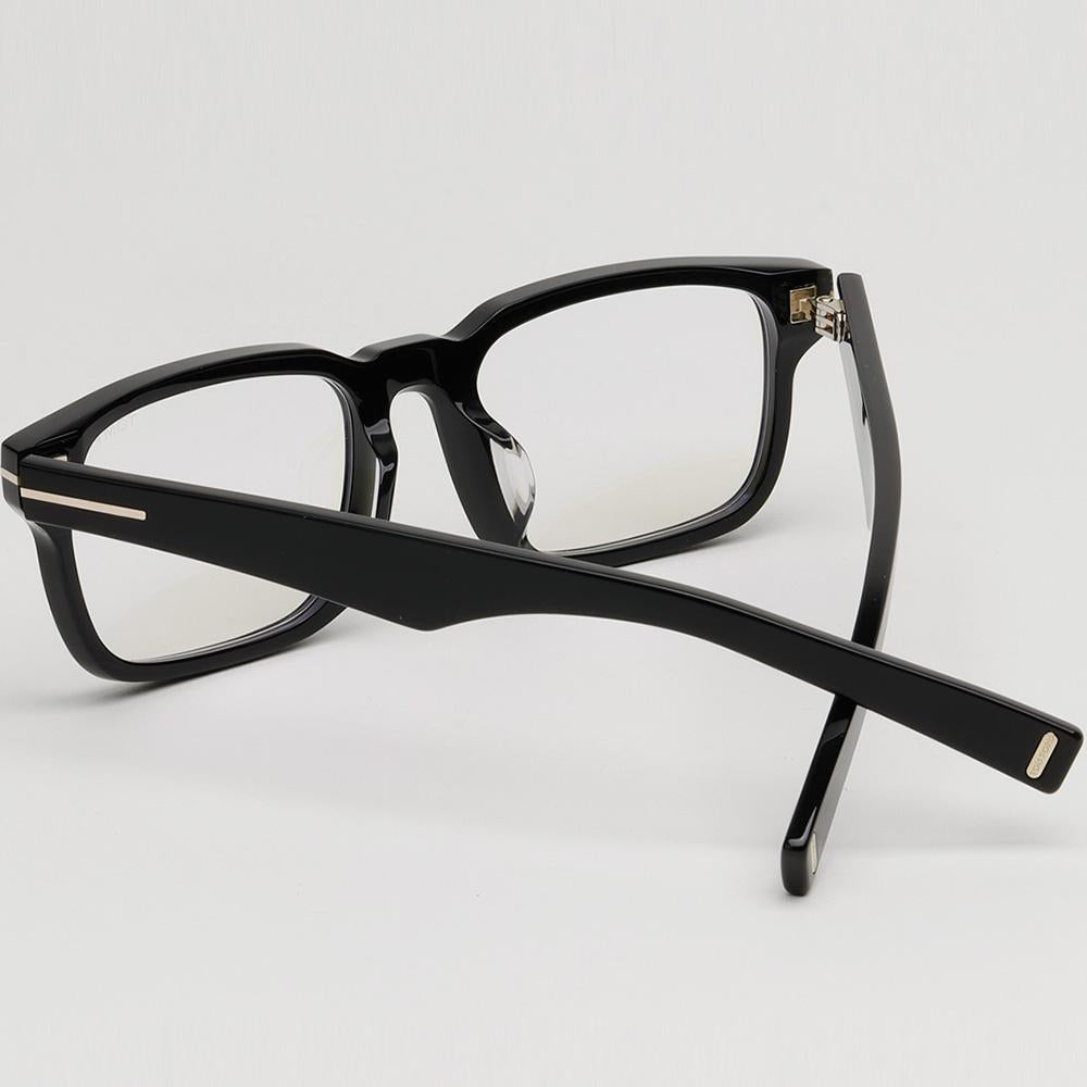 TOM FORD Blue Light Blocking Black Square Acetate Eyeglasses Unisex TF6006DB 001