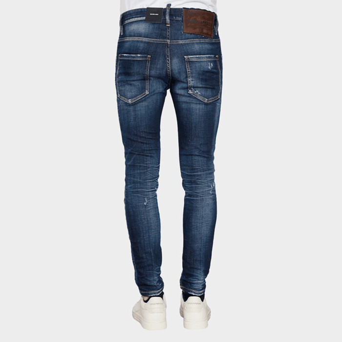 Dsquared2 Distressed Skater Jeans Men’s Blue Denim Pants