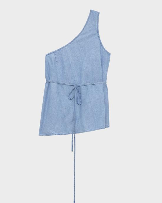 BASERANGE Sleeveless T-Shirt Women’s Top TSEYDESP26 LIGHT BLUE WASH DOM