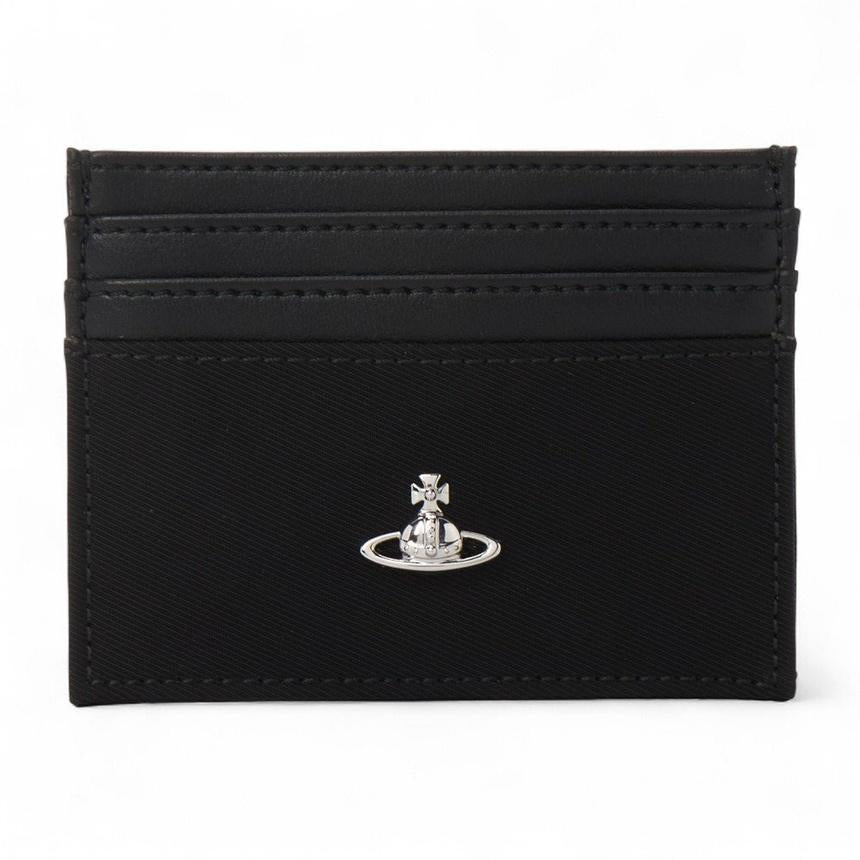 Vivienne Westwood Black Leather Women’s Card Holder Wallet