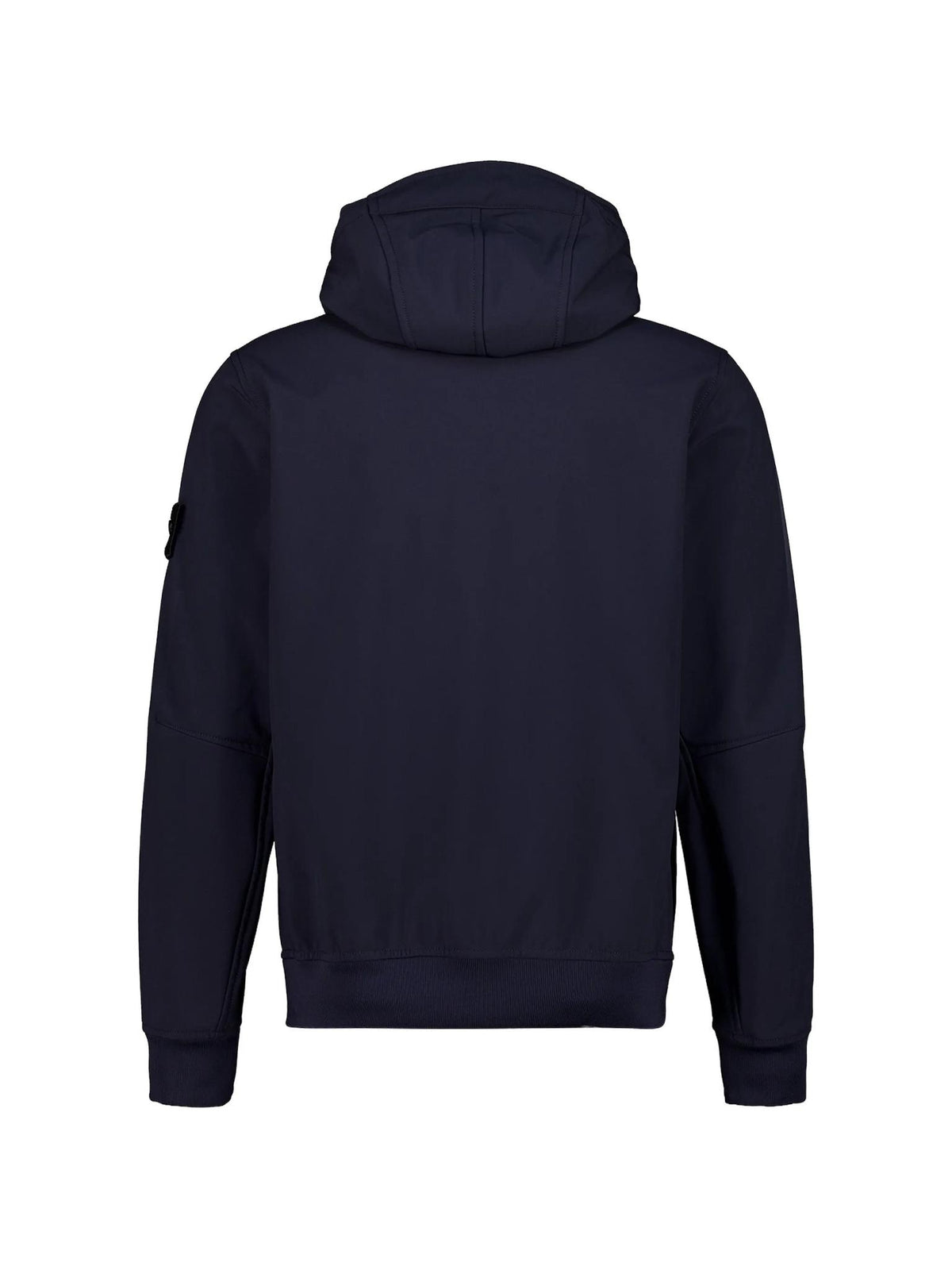 STONE ISLAND Black Cotton Zip Hoodie Bomber Jacket