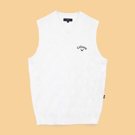 Callaway Men’s Knit Vest C252191001030 WHITE DOM