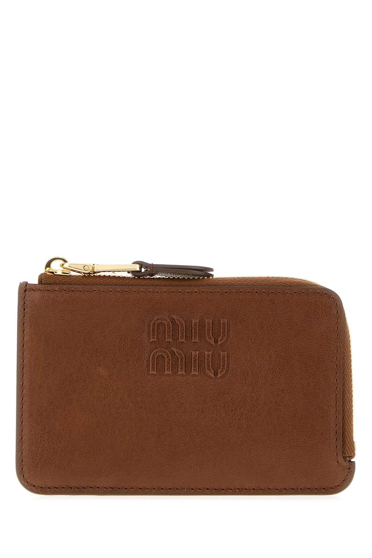 Miu Miu Black Leather Bifold Medium Wallet