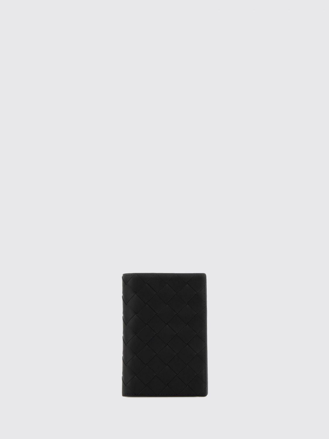 Bottega Veneta Black Intrecciato Leather Long Wallet
