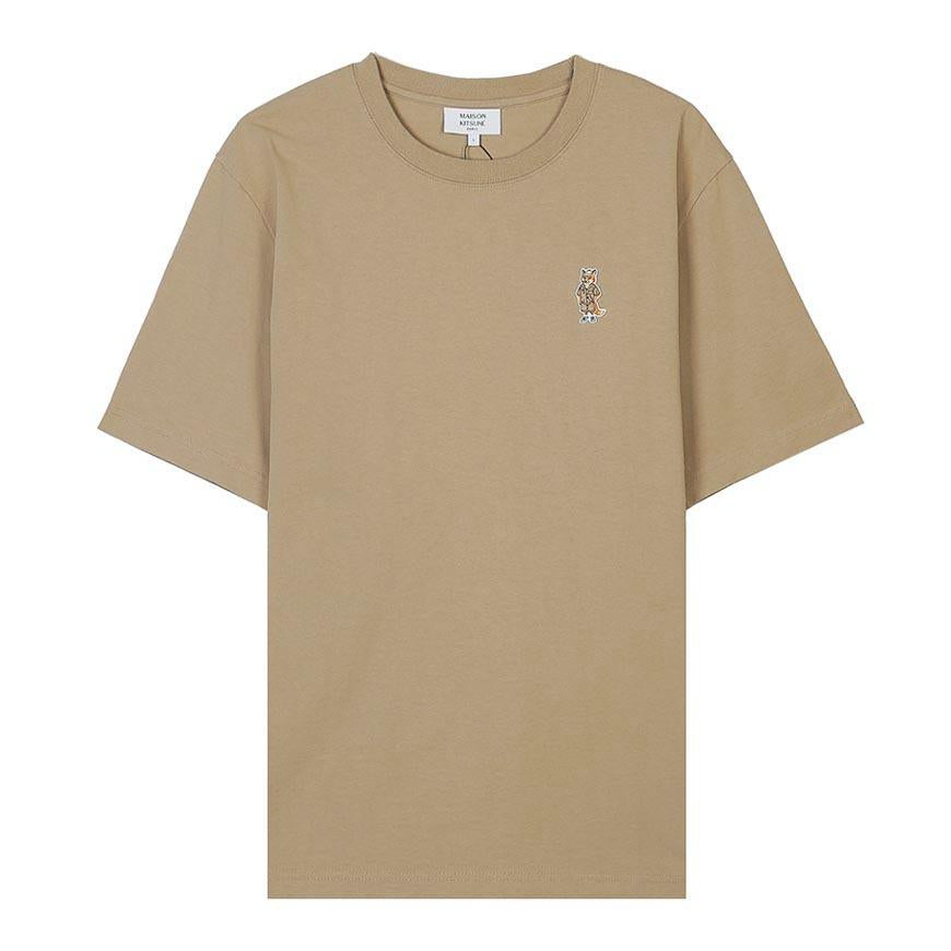 Maison Kitsune Dressed Fox Comfort T-Shirt Men White Cotton QM00101 KJ7025 0429