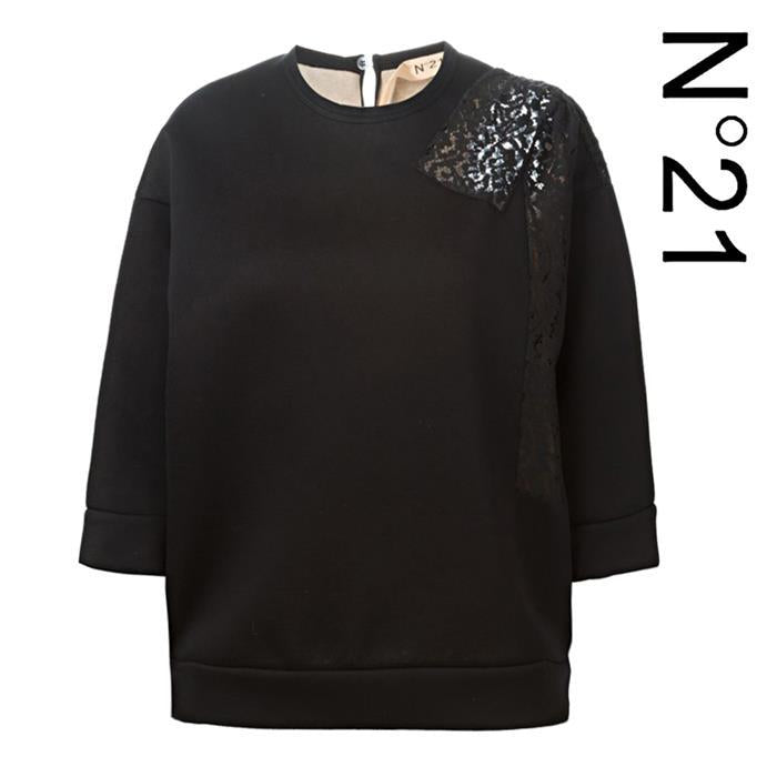 N˚21 Womens Lace Sweatshirt Top