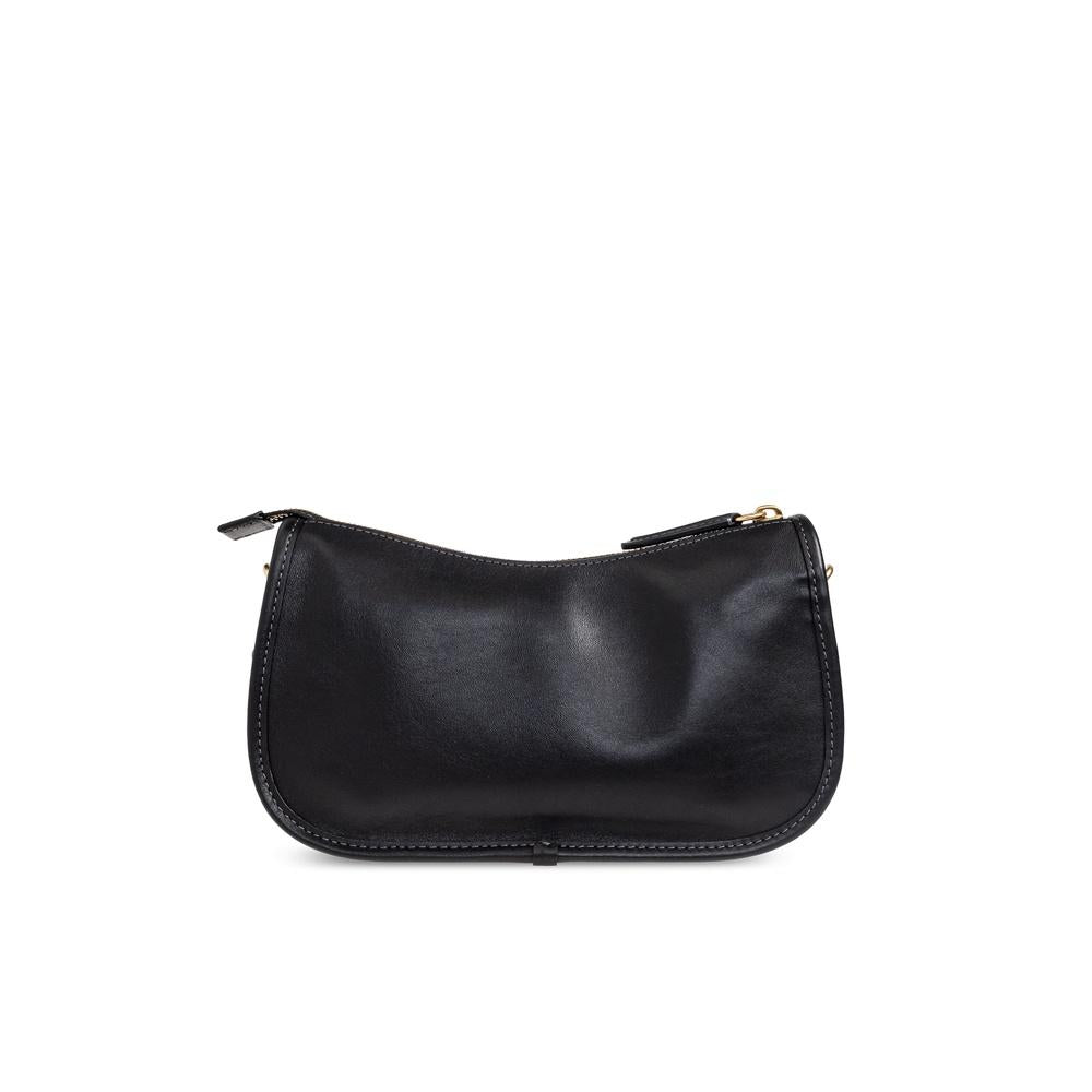 Coach Waverly Shoulder Bag Black Leather