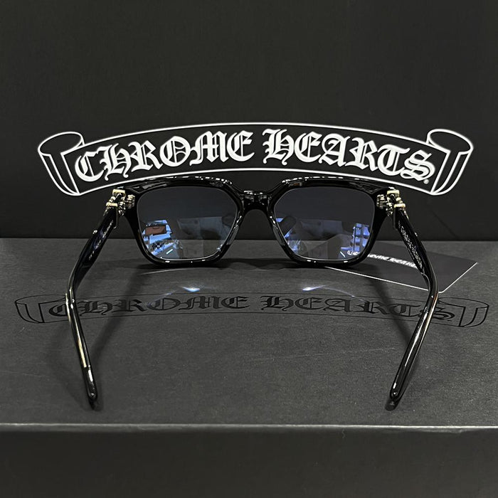 Chrome Hearts Black Silver Basilionaire 2 Eyeglasses