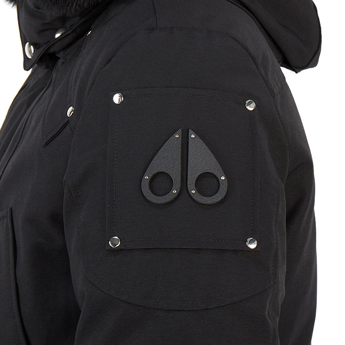 Moose Knuckles Ballistic Bomber Fur Hood Down Jacket