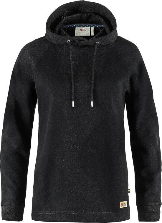 Fjallraven Women’s Hoodie Pullover Sweatshirt 86987550 BLACK DOM