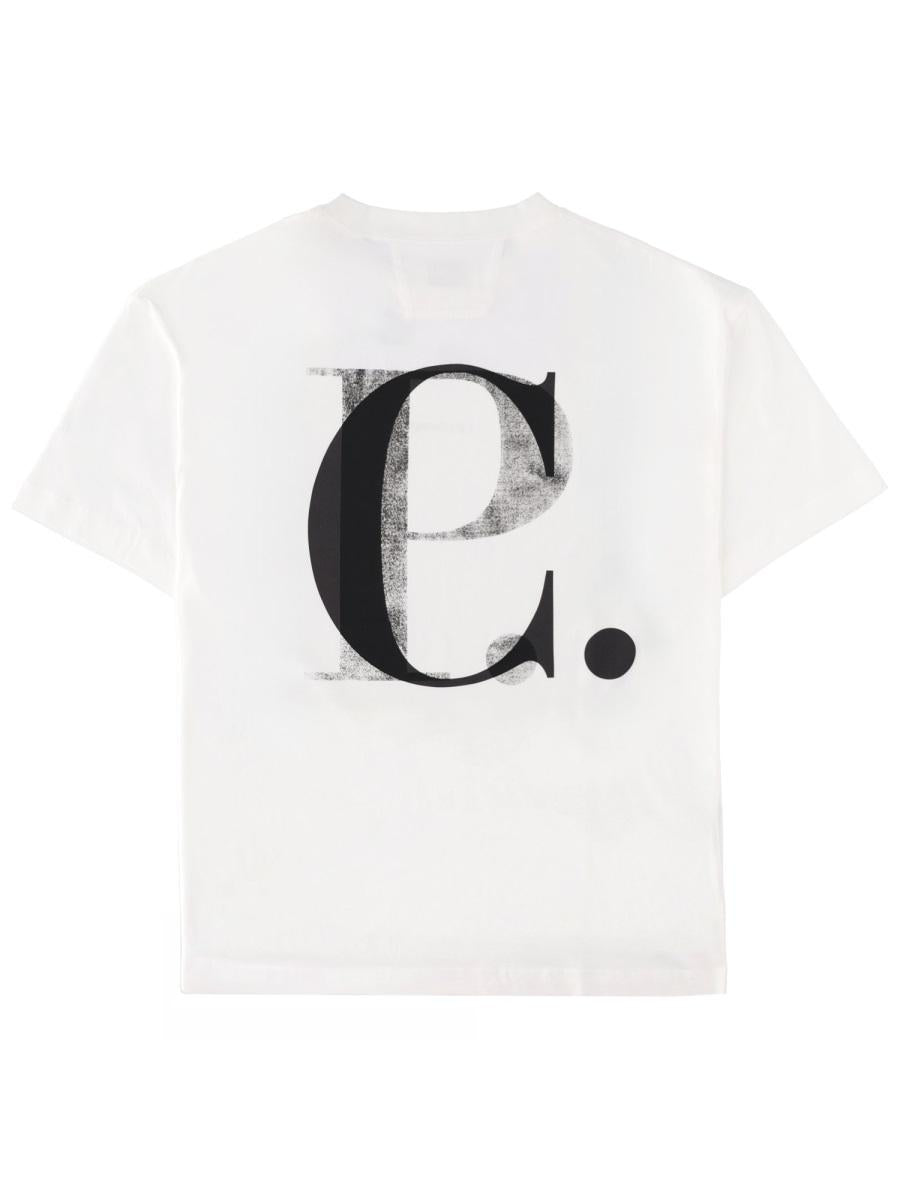 CP Company Short Sleeve Cotton T-Shirt White Men’s