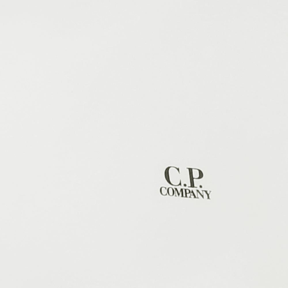 CP Company Logo Print Short Sleeve T-Shirt White Men