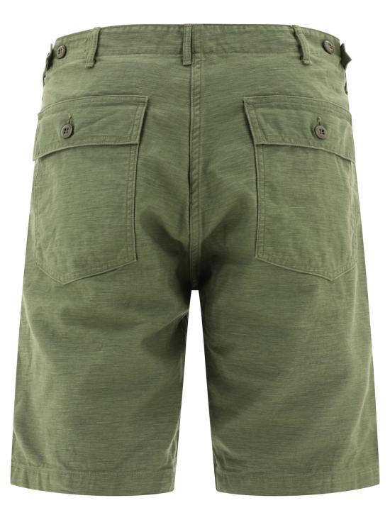 orslow Men’s Cotton Casual Short Pants 01700216 GREEN DOM