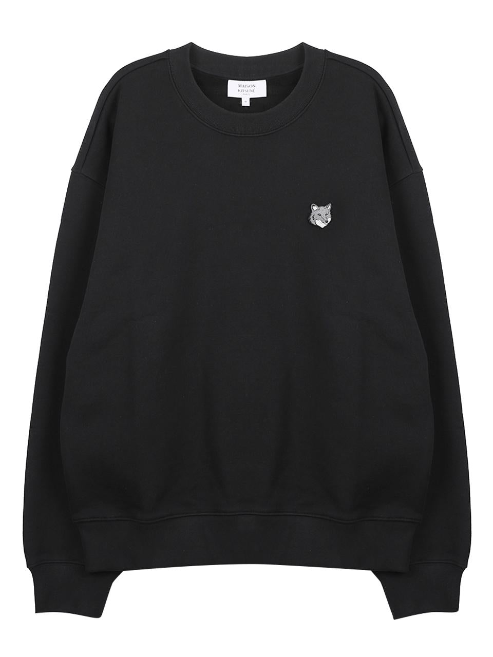 Maison Kitsune Fox Head Comfort Sweatshirt Men’s Black Cotto PM00304 KM0341 P199