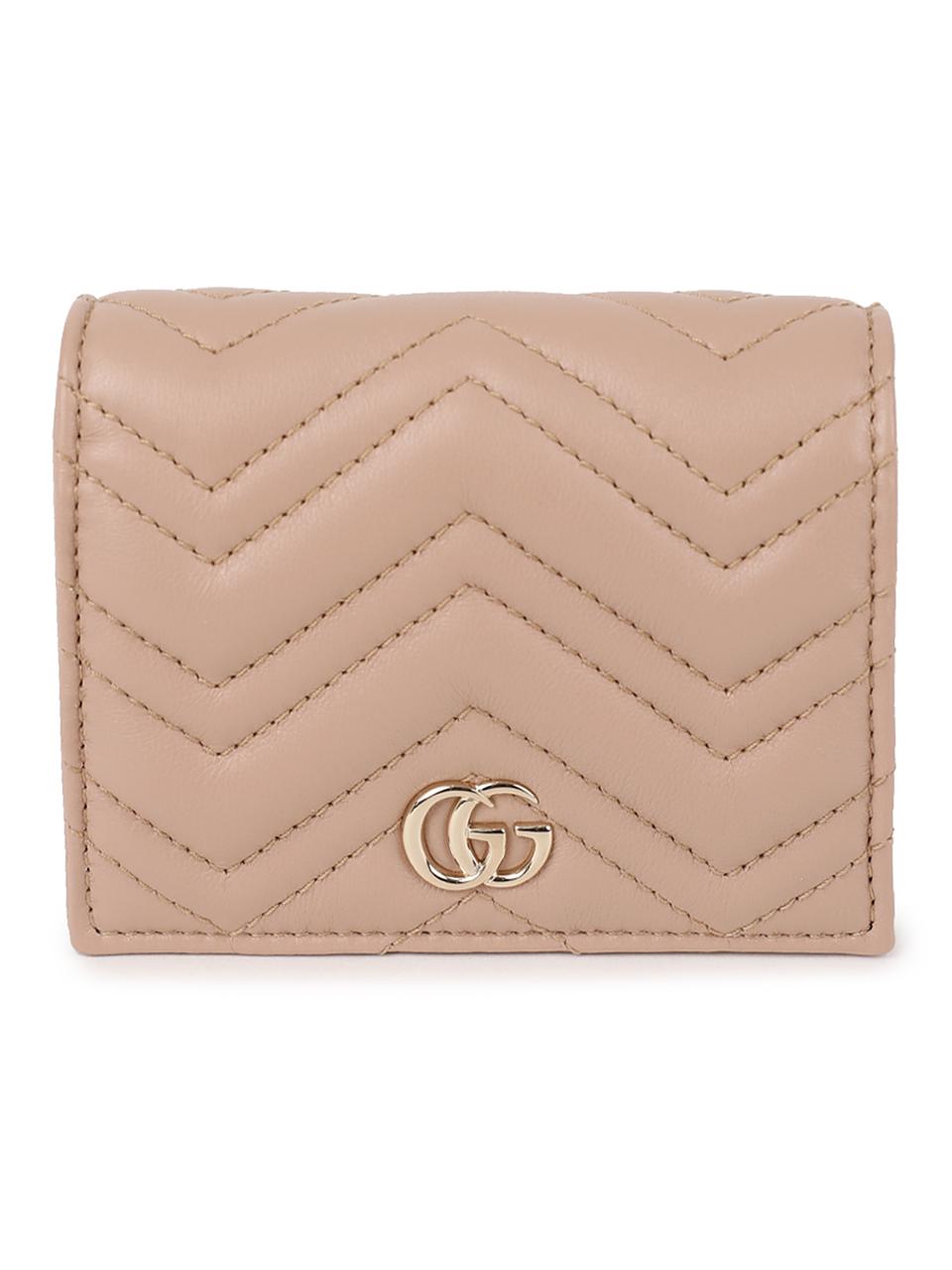 GUCCI Pink Leather Card Case Wallet