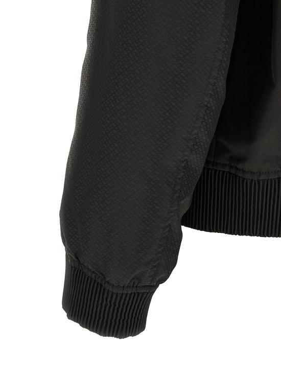 HUGO BOSS Black Bomber Jacket for Men 50564412 001 BLACK DOM