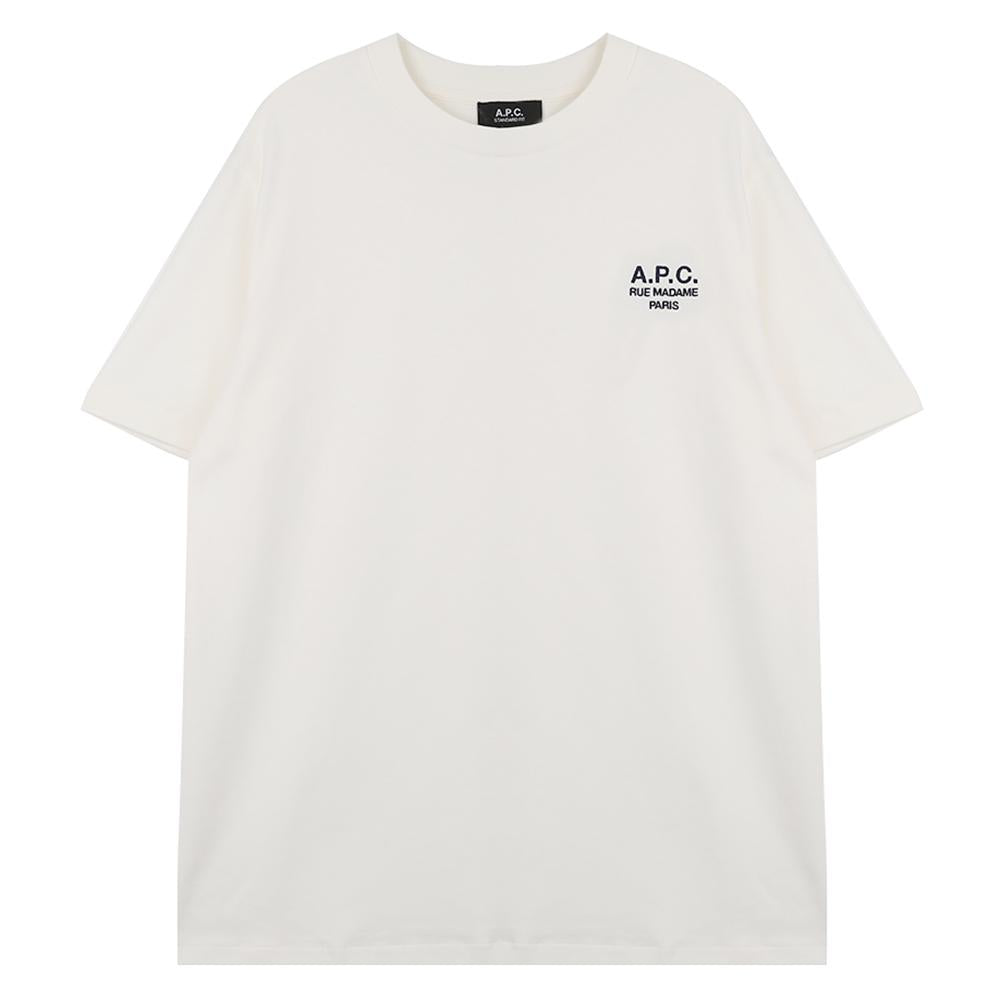 A.P.C. Logo Print Cotton Short Sleeve T-Shirt COHBU M26388 TAE